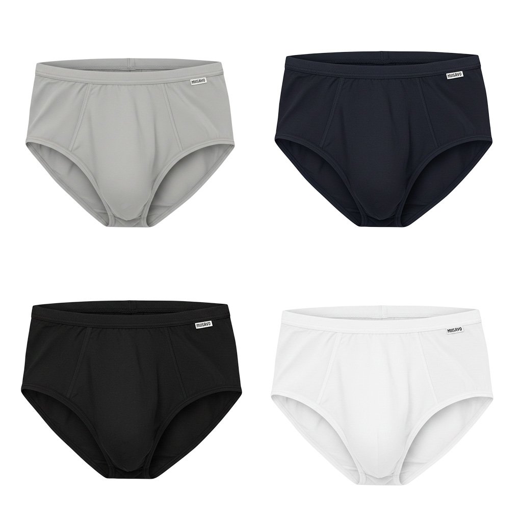 Cotton Jersey Brief Underwear ( Pack of 4 All Colors )